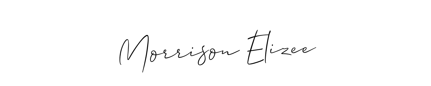 Make a beautiful signature design for name Morrison Elizee. With this signature (Allison_Script) style, you can create a handwritten signature for free. Morrison Elizee signature style 2 images and pictures png