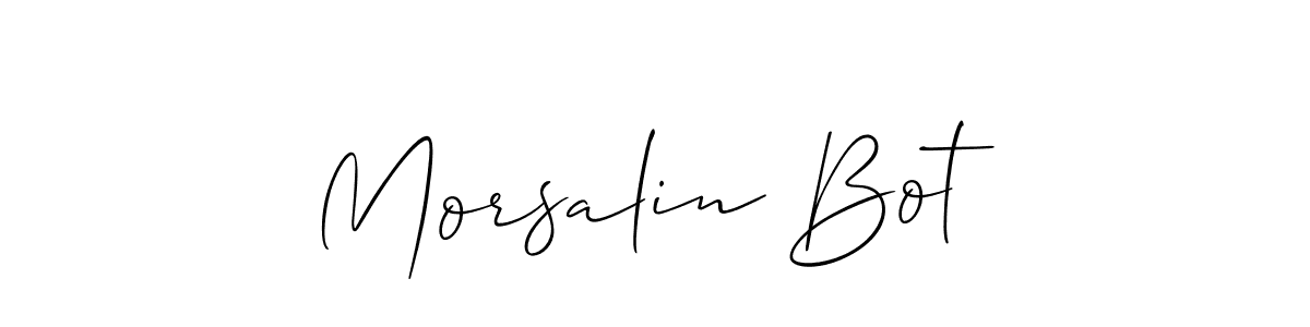 You can use this online signature creator to create a handwritten signature for the name Morsalin Bot. This is the best online autograph maker. Morsalin Bot signature style 2 images and pictures png