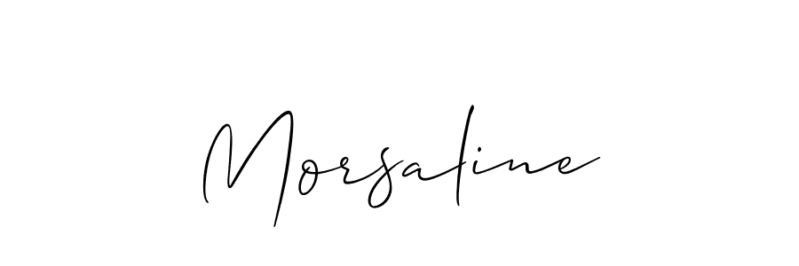 It looks lik you need a new signature style for name Morsaline. Design unique handwritten (Allison_Script) signature with our free signature maker in just a few clicks. Morsaline signature style 2 images and pictures png