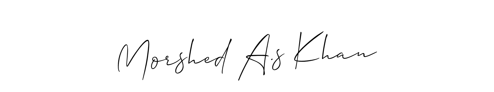 Here are the top 10 professional signature styles for the name Morshed A.s Khan. These are the best autograph styles you can use for your name. Morshed A.s Khan signature style 2 images and pictures png