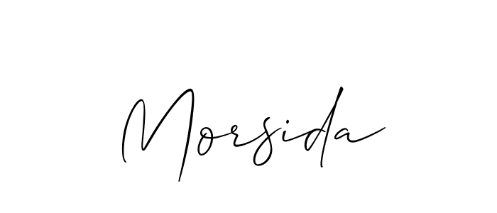 Create a beautiful signature design for name Morsida. With this signature (Allison_Script) fonts, you can make a handwritten signature for free. Morsida signature style 2 images and pictures png