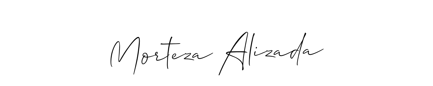 Use a signature maker to create a handwritten signature online. With this signature software, you can design (Allison_Script) your own signature for name Morteza Alizada. Morteza Alizada signature style 2 images and pictures png