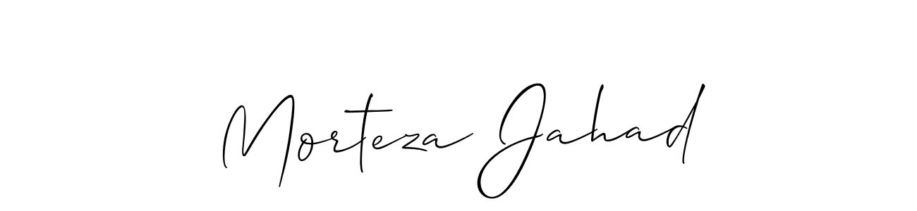 Best and Professional Signature Style for Morteza Jahad. Allison_Script Best Signature Style Collection. Morteza Jahad signature style 2 images and pictures png