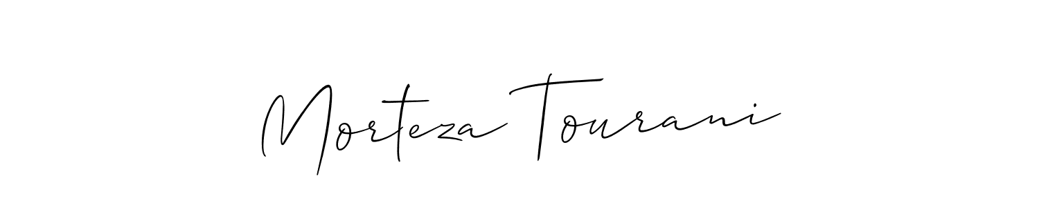 Morteza Tourani stylish signature style. Best Handwritten Sign (Allison_Script) for my name. Handwritten Signature Collection Ideas for my name Morteza Tourani. Morteza Tourani signature style 2 images and pictures png