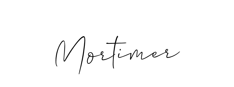 You should practise on your own different ways (Allison_Script) to write your name (Mortimer) in signature. don't let someone else do it for you. Mortimer signature style 2 images and pictures png
