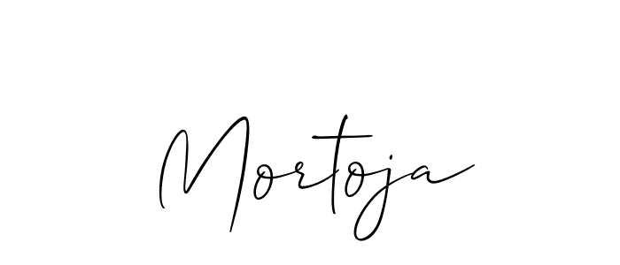 Make a short Mortoja signature style. Manage your documents anywhere anytime using Allison_Script. Create and add eSignatures, submit forms, share and send files easily. Mortoja signature style 2 images and pictures png