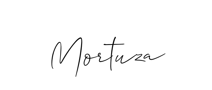 How to make Mortuza signature? Allison_Script is a professional autograph style. Create handwritten signature for Mortuza name. Mortuza signature style 2 images and pictures png