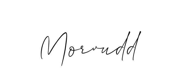 Design your own signature with our free online signature maker. With this signature software, you can create a handwritten (Allison_Script) signature for name Morvudd. Morvudd signature style 2 images and pictures png