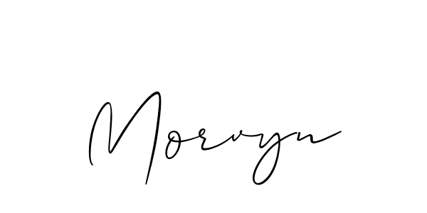 if you are searching for the best signature style for your name Morvyn. so please give up your signature search. here we have designed multiple signature styles  using Allison_Script. Morvyn signature style 2 images and pictures png