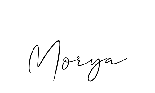 if you are searching for the best signature style for your name Morya. so please give up your signature search. here we have designed multiple signature styles  using Allison_Script. Morya signature style 2 images and pictures png