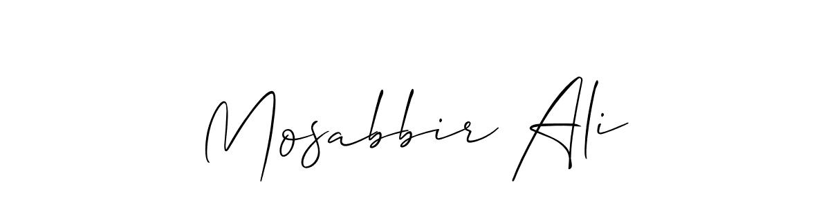 This is the best signature style for the Mosabbir Ali name. Also you like these signature font (Allison_Script). Mix name signature. Mosabbir Ali signature style 2 images and pictures png