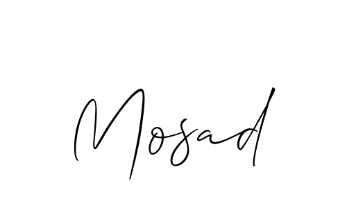 Mosad stylish signature style. Best Handwritten Sign (Allison_Script) for my name. Handwritten Signature Collection Ideas for my name Mosad. Mosad signature style 2 images and pictures png