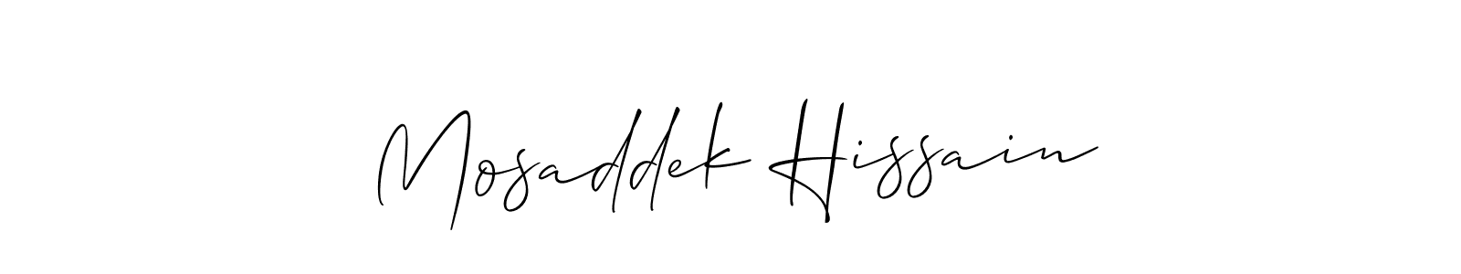 Best and Professional Signature Style for Mosaddek Hissain. Allison_Script Best Signature Style Collection. Mosaddek Hissain signature style 2 images and pictures png