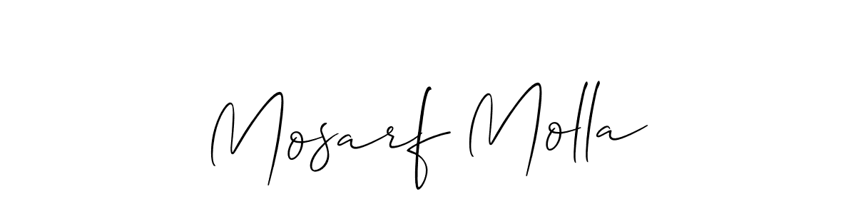 This is the best signature style for the Mosarf Molla name. Also you like these signature font (Allison_Script). Mix name signature. Mosarf Molla signature style 2 images and pictures png