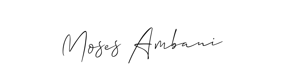 You can use this online signature creator to create a handwritten signature for the name Moses Ambani. This is the best online autograph maker. Moses Ambani signature style 2 images and pictures png