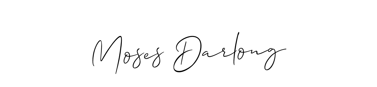 Make a beautiful signature design for name Moses Darlong. Use this online signature maker to create a handwritten signature for free. Moses Darlong signature style 2 images and pictures png