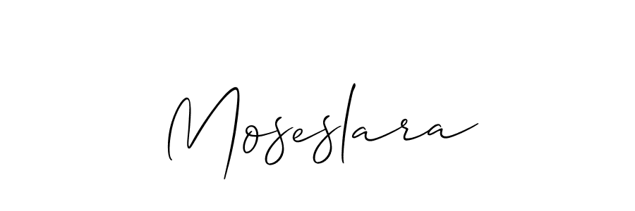 Make a short Moseslara signature style. Manage your documents anywhere anytime using Allison_Script. Create and add eSignatures, submit forms, share and send files easily. Moseslara signature style 2 images and pictures png