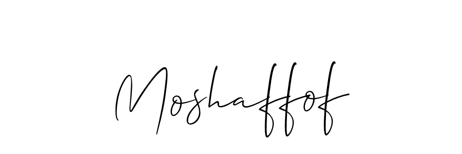 Create a beautiful signature design for name Moshaffof. With this signature (Allison_Script) fonts, you can make a handwritten signature for free. Moshaffof signature style 2 images and pictures png