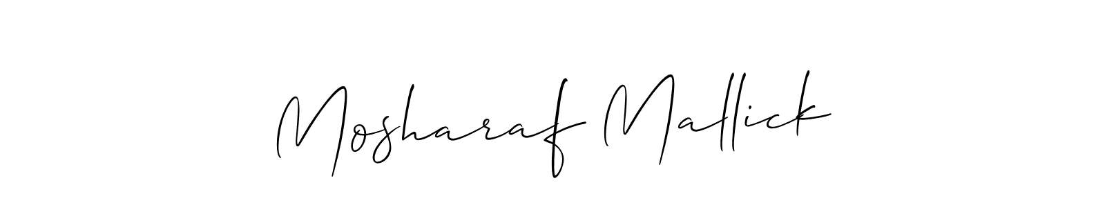 Make a beautiful signature design for name Mosharaf Mallick. Use this online signature maker to create a handwritten signature for free. Mosharaf Mallick signature style 2 images and pictures png