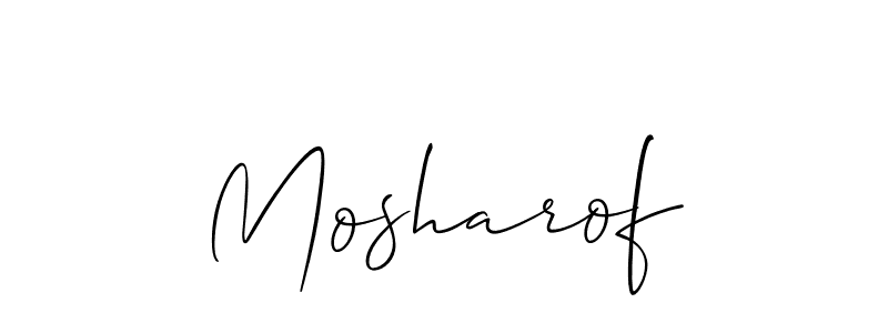 It looks lik you need a new signature style for name Mosharof. Design unique handwritten (Allison_Script) signature with our free signature maker in just a few clicks. Mosharof signature style 2 images and pictures png