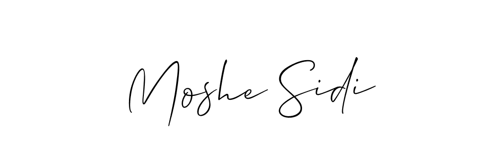 This is the best signature style for the Moshe Sidi name. Also you like these signature font (Allison_Script). Mix name signature. Moshe Sidi signature style 2 images and pictures png