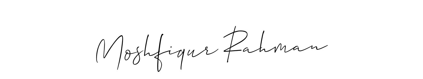 It looks lik you need a new signature style for name Moshfiqur Rahman. Design unique handwritten (Allison_Script) signature with our free signature maker in just a few clicks. Moshfiqur Rahman signature style 2 images and pictures png