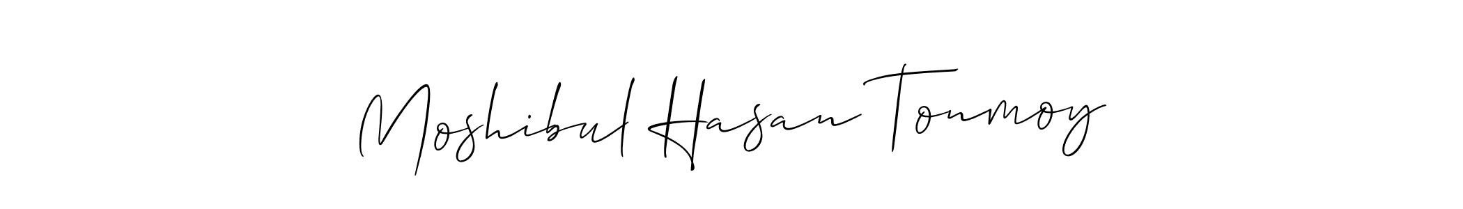 How to Draw Moshibul Hasan Tonmoy signature style? Allison_Script is a latest design signature styles for name Moshibul Hasan Tonmoy. Moshibul Hasan Tonmoy signature style 2 images and pictures png