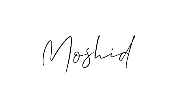 How to make Moshid name signature. Use Allison_Script style for creating short signs online. This is the latest handwritten sign. Moshid signature style 2 images and pictures png