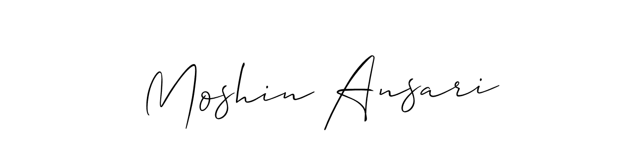 Moshin Ansari stylish signature style. Best Handwritten Sign (Allison_Script) for my name. Handwritten Signature Collection Ideas for my name Moshin Ansari. Moshin Ansari signature style 2 images and pictures png