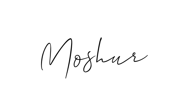 Allison_Script is a professional signature style that is perfect for those who want to add a touch of class to their signature. It is also a great choice for those who want to make their signature more unique. Get Moshur name to fancy signature for free. Moshur signature style 2 images and pictures png