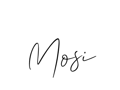 How to make Mosi signature? Allison_Script is a professional autograph style. Create handwritten signature for Mosi name. Mosi signature style 2 images and pictures png