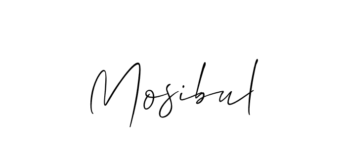 Allison_Script is a professional signature style that is perfect for those who want to add a touch of class to their signature. It is also a great choice for those who want to make their signature more unique. Get Mosibul name to fancy signature for free. Mosibul signature style 2 images and pictures png