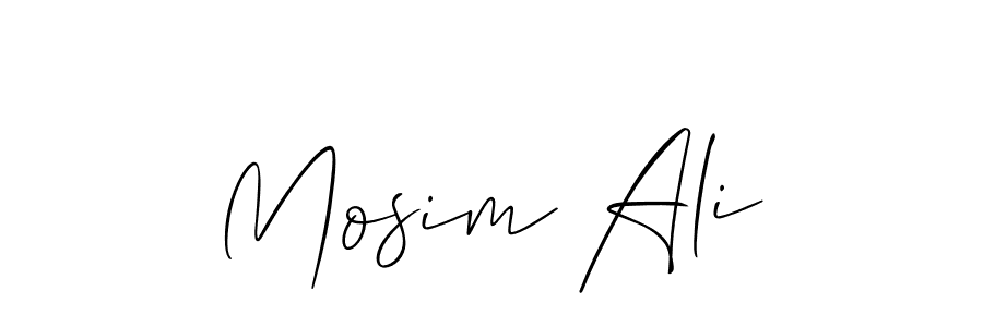 Mosim Ali stylish signature style. Best Handwritten Sign (Allison_Script) for my name. Handwritten Signature Collection Ideas for my name Mosim Ali. Mosim Ali signature style 2 images and pictures png