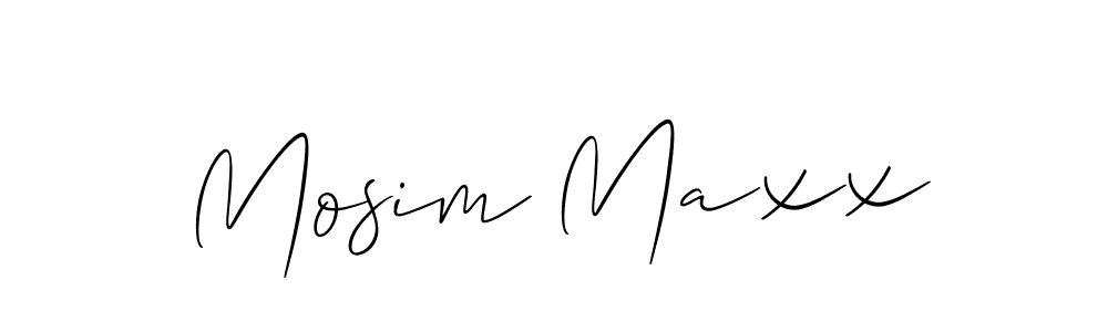 How to Draw Mosim Maxx signature style? Allison_Script is a latest design signature styles for name Mosim Maxx. Mosim Maxx signature style 2 images and pictures png