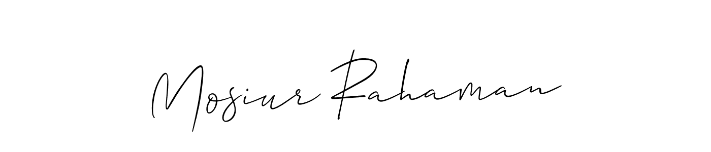 Make a short Mosiur Rahaman signature style. Manage your documents anywhere anytime using Allison_Script. Create and add eSignatures, submit forms, share and send files easily. Mosiur Rahaman signature style 2 images and pictures png