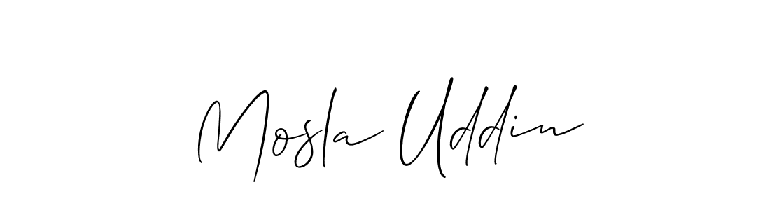 Make a short Mosla Uddin signature style. Manage your documents anywhere anytime using Allison_Script. Create and add eSignatures, submit forms, share and send files easily. Mosla Uddin signature style 2 images and pictures png