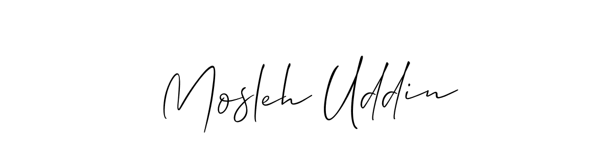 How to make Mosleh Uddin signature? Allison_Script is a professional autograph style. Create handwritten signature for Mosleh Uddin name. Mosleh Uddin signature style 2 images and pictures png