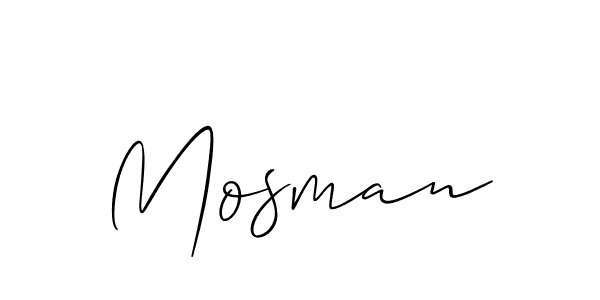 You should practise on your own different ways (Allison_Script) to write your name (Mosman) in signature. don't let someone else do it for you. Mosman signature style 2 images and pictures png