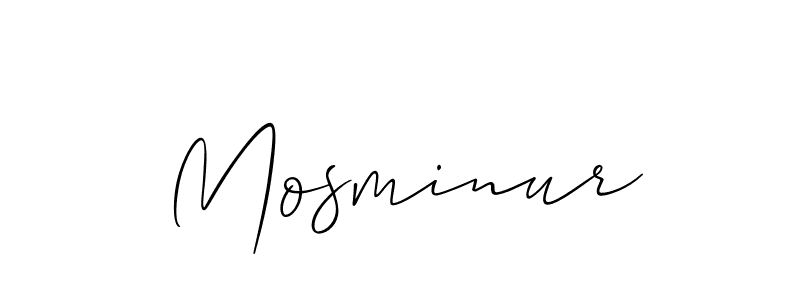 Best and Professional Signature Style for Mosminur. Allison_Script Best Signature Style Collection. Mosminur signature style 2 images and pictures png