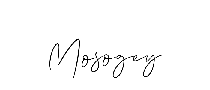 Make a short Mosogey signature style. Manage your documents anywhere anytime using Allison_Script. Create and add eSignatures, submit forms, share and send files easily. Mosogey signature style 2 images and pictures png