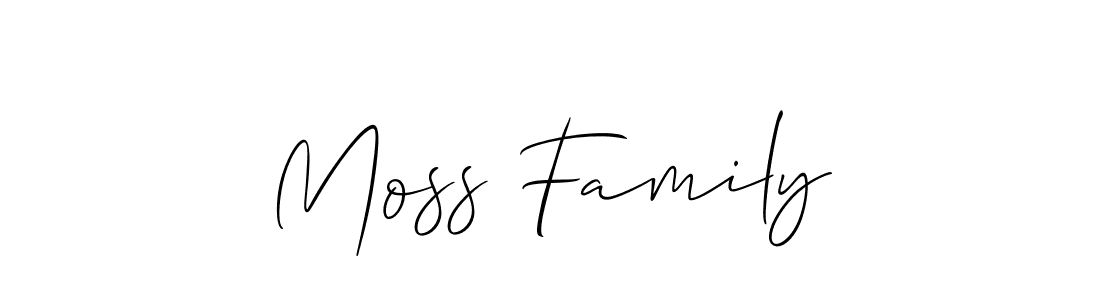 Best and Professional Signature Style for Moss Family. Allison_Script Best Signature Style Collection. Moss Family signature style 2 images and pictures png