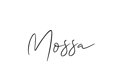 How to make Mossa name signature. Use Allison_Script style for creating short signs online. This is the latest handwritten sign. Mossa signature style 2 images and pictures png