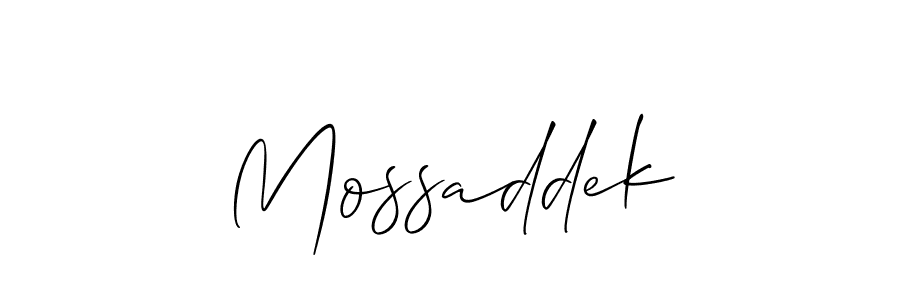 Make a short Mossaddek signature style. Manage your documents anywhere anytime using Allison_Script. Create and add eSignatures, submit forms, share and send files easily. Mossaddek signature style 2 images and pictures png
