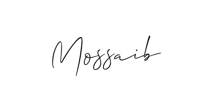Also You can easily find your signature by using the search form. We will create Mossaib name handwritten signature images for you free of cost using Allison_Script sign style. Mossaib signature style 2 images and pictures png