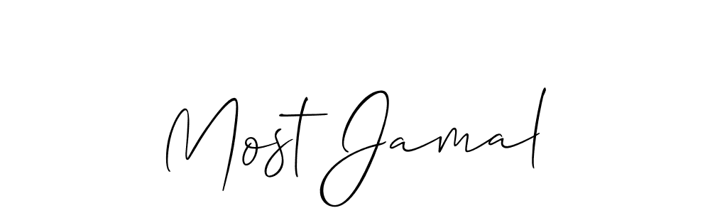 It looks lik you need a new signature style for name Most Jamal. Design unique handwritten (Allison_Script) signature with our free signature maker in just a few clicks. Most Jamal signature style 2 images and pictures png