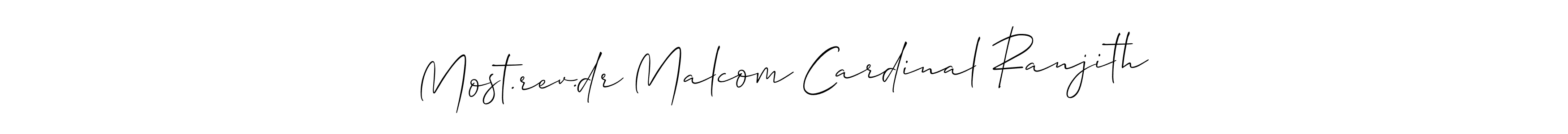 Best and Professional Signature Style for Most.rev.dr Malcom Cardinal Ranjith. Allison_Script Best Signature Style Collection. Most.rev.dr Malcom Cardinal Ranjith signature style 2 images and pictures png