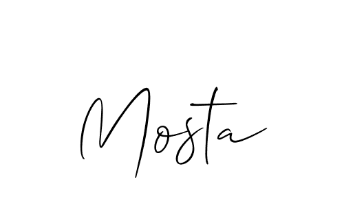 Allison_Script is a professional signature style that is perfect for those who want to add a touch of class to their signature. It is also a great choice for those who want to make their signature more unique. Get Mosta name to fancy signature for free. Mosta signature style 2 images and pictures png