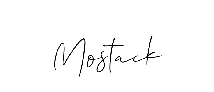 The best way (Allison_Script) to make a short signature is to pick only two or three words in your name. The name Mostack include a total of six letters. For converting this name. Mostack signature style 2 images and pictures png