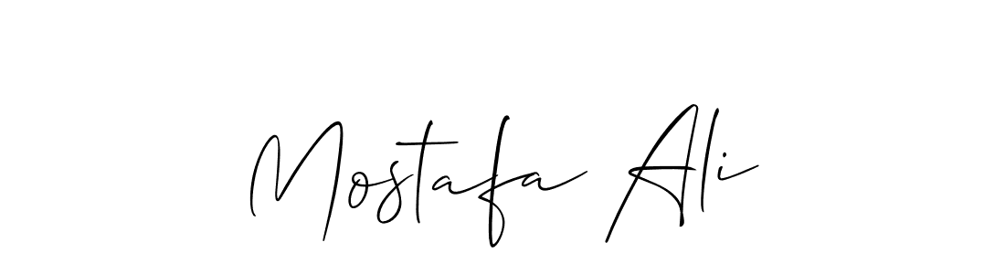 You should practise on your own different ways (Allison_Script) to write your name (Mostafa Ali) in signature. don't let someone else do it for you. Mostafa Ali signature style 2 images and pictures png