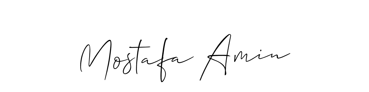 Create a beautiful signature design for name Mostafa Amin. With this signature (Allison_Script) fonts, you can make a handwritten signature for free. Mostafa Amin signature style 2 images and pictures png